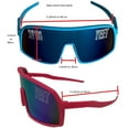 thumbnail image 6 of Main Event Jey Uso Yeet Adult Sport Shades Costume Glasses Orange, 6 of 7