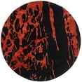 thumbnail image 4 of SAFAVIEH Soho Alura Abstract Wool Area Rug, Black/Red, 6' x 9', 4 of 8