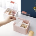 Qtips Storage Organizer 2 Grids Separate Qtip Holder Makeup Organizer