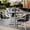 Gray Faux Concrete/Silver Base, variant on Flash Furniture 36" Square Indoor Outdoor Tabletop in Gray Faux Concrete with TopGuard HPL Technology and 30" x 30" Silver Cast Iron X Table Base