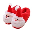 thumbnail image 1 of 1 par de zapatillas de santa zapatillas de navidad zapatillas peludas cómodas zapatos cálidos hogar, 1 of 6