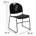 thumbnail image 5 of Flash Furniture Hercules Series Compact Stacking Chairs for Waiting Rooms, Set of 5, Black, 5 of 14