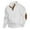 White, variant on BADHUB Men's 1/4 Button Up Pullover Hoodies Jacquard Long Sleeve Sweatshirt Stand Collar Vintage Casual Hooded Elbow Patche Hoody Top on Clearance Dark Gray,M