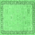 thumbnail image 1 of Ahgly Company Indoor Square Persian Emerald Green Traditional Area Rugs, 4' Square, 1 of 4