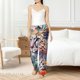 thumbnail image 4 of Fotbe Vibrant Leopard In Flowers Pantalones de Pijama para Mujer, Pantalones de Dormir, Pantalones Pj con Cordón y Bolsillos-3X-Large, 4 of 6