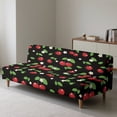 thumbnail image 4 of SCRAWLGOD Cherry Floral Print Couch Slipcover Stretch 1 Piece Sofa Protector Couch Cover Washable Anti Scratch Sofa Cover Without Armrest for Pets, 4 of 9