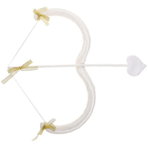 KAKOWELY 1 juego de arco y flecha de Cupido para San Valentín, disfraz de Cupido, accesorio de cosplay para fiesta.