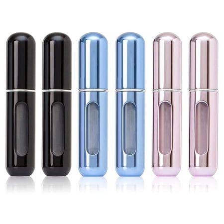 6Pcs Portable Mini Refillable Perfume Bottles, Refillable Perfume Sprayer, Scent Pump Case, 5ml Travel Size Perfume Bottle for Gift, Dating,Traveling Outgoing, Colorful Perfume Atomizer