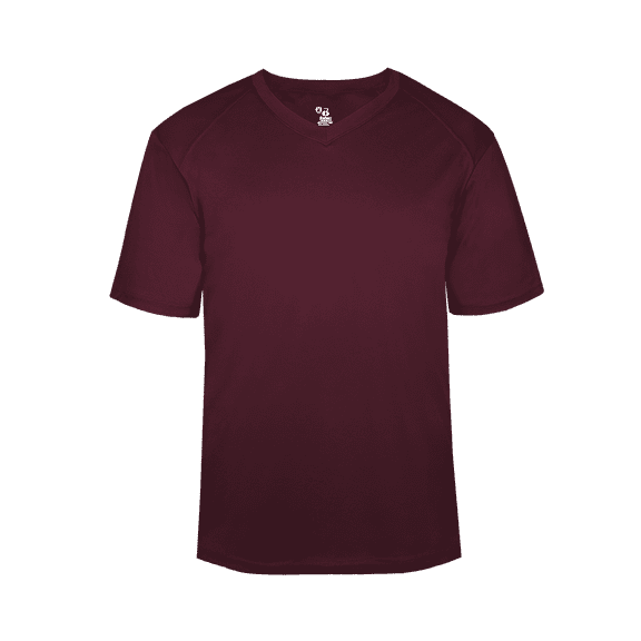 B-Core V-Neck Youth Tee - Maroon M