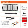 thumbnail image 3 of Folding Hitch Mount Cargo Carrier Basket 60x20x6” Rear Luggage Rack Basket,500LBS Capacity, Hitch Mount for 2" Receivers, Powder Coating, Heavy Duty, Durable, Easy Assembly, Straps Stabilizer, 3 of 9