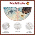 thumbnail image 3 of Balery Iceberg Bald Eagle Printed Christmas Tree Skirt , Merry Christmas Party Christmas Tree Decoration,Adjustable Tree Skirt-30", 3 of 6