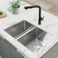 thumbnail image 2 of Azuni Dual Mount 27" Stainless Steel 60/40 Double-Bowl Kitchen Sink with 4 Accessories C227, 2 of 13