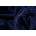 thumbnail image 5 of Terry Cotton Hooded Unisex Teenagers and Petites Bathrobe - Navy, XLarge, 5 of 6