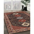 thumbnail image 3 of Ahgly Company Machine Washable Indoor Rectangle Traditional Dark Almond Brown Area Rugs, 2' x 3', 3 of 7
