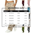 thumbnail image 4 of WULMLEO Cargo Pants for Women Wide Leg High Elastic Waist Y2K Pant Fall 2026 Casual Fall Plus Size Hiking Trousers with Pockets Pink 2XL, 4 of 7