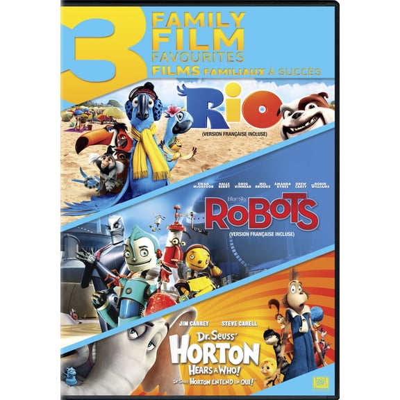 Pre-Owned 3-Family Film Favourites (Rio / Robots / Dr. Seuss Horton Hears a Who)