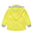 thumbnail image 4 of Fozruso Lightweight Jacket for Girls 3-4 Years,Toddler Boys Girls Winter Coat With Pocket Hooded Jacket Zipper Windproof Outwear Yellow, 4 of 4