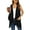 A-Black, variant on Uvplove Women's Summer Sleeveless Soft Knit Cardigan with Pockets High Low Drape Front Open Cardigan Blouse