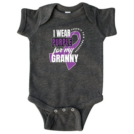 

Inktastic Chronic Pain I Wear Purple For My Granny Gift Baby Boy or Baby Girl Bodysuit