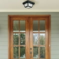 thumbnail image 3 of Design House 2-Light Indoor/Outdoor Damp Rated Flush Mount Ceiling Light, Black, 3 of 12