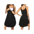 thumbnail image 5 of Franhais Women Maternity Nursing Dress Casual Sleeveless V Neck Button Down Breastfeeding Dress Nightgowns, 5 of 6