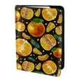 thumbnail image 2 of Pofeuu Tangerine Print Travel Document Organizer Passport Holder Men Women for Family (6.5 in x 4.5 in),Wallet Holder Credit Card Clutch Bag Case, 2 of 5