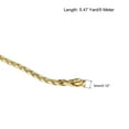 thumbnail image 2 of Uxcell 5.47 Yards 3mm Dia PU Braiding Leather Cord String for DIY Crafts, Gold Tone, 2 of 6
