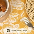 thumbnail image 6 of Table Cloth Rectangle Table, Yellow Floral Tablecloth Rectangular, Waterproof Spring Summer Outdoor Tablecloth Heavy Duty for Dining Buffet Wedding Camping, 60x84, 6 of 6