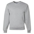 thumbnail image 4 of JERZEES NuBlend Crewneck Sweatshirt for Unisex | 8oz 50/50 Cotton/Polyester Long Sleeve Pullover Fleece Athletic Heather Adult Sweatshirt Bulk 2 Pack Size S, 4 of 6