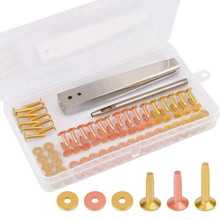 

Copper Rivets for Leather with Burrs for Making Fasteners Kit