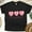 Black, variant on ONC Nurse Graphic T-Shirt with Pink Heart Letters Design, White, Size S