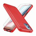 thumbnail image 1 of ccwonima for Moto G Stylus 2023 Phone Case: with 2pcs Screen Protector Shock-Absorption Flexible TPU Rubber Protective Cover for Motorola G Stylus 2023 4G(Red), 1 of 1