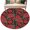 Red Black, variant on Round Rugs 6Ft, Christmas Poinsettia Round Area Rug Washable Indoor Throw Carpet, Xmas Floral Botanical Red Black Soft Non Slip Circle Rug for Office Cabinet Home Decor Aesthetic