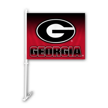 NCAA Georgia Bulldogs Ombre Car Flag