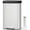 White, variant on Garvee 13.2 Gallon Step-on Trash Can for Kitchen, with Liner Rim & Soft Close Plastic Lid, Silver