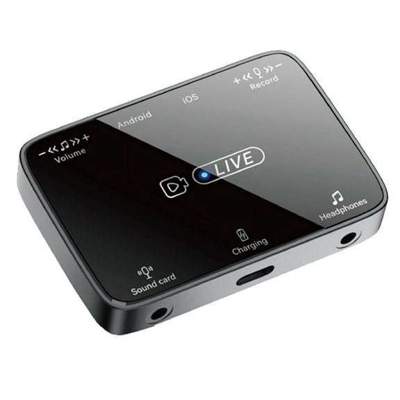 New Suitable for Lighting/TypeC Universal Stereo Live Broadcast Sound Card Adapter Karaoke and Microphone Artifact