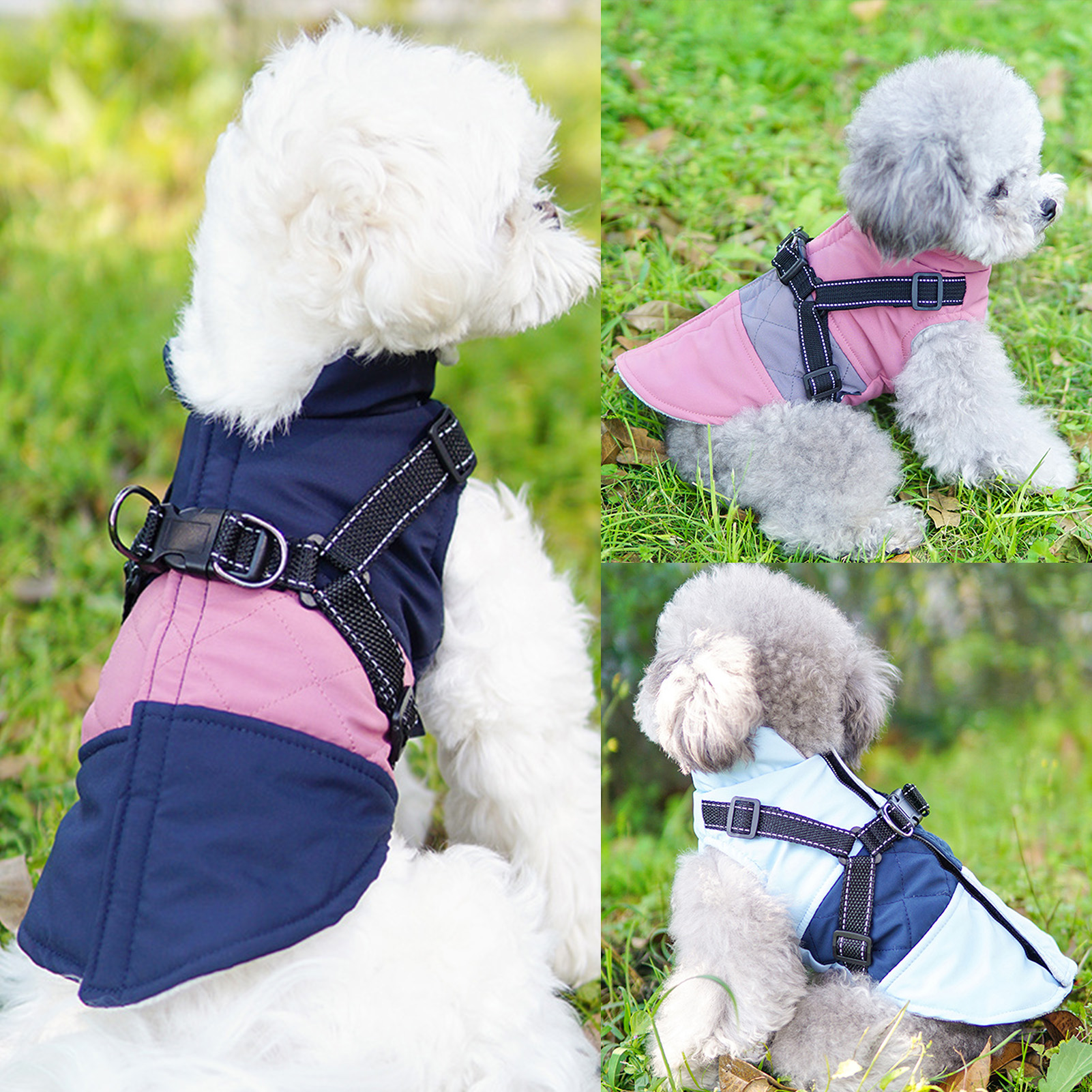 dog fleece velcro back