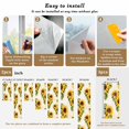 thumbnail image 6 of Reusable Static Cling Window Tints, Sunflower Window Privacy Film Frosted, Summer Botanical Vintage Floral Spring Heat Control Windows Films for Offices, Balcony, 29.5 x 118 Inches, 6 of 9