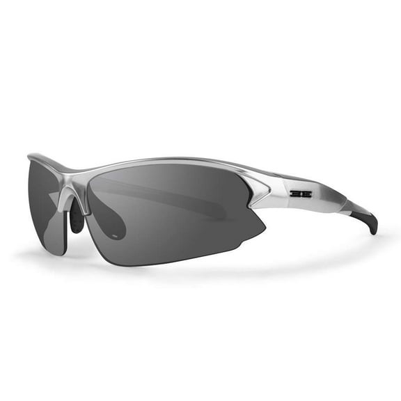 Epoch Eyewear Primo Motorcycle Sunglasses Riding Glasses Chrome Polycarbonate Frame with Smoke Mirror Lenses