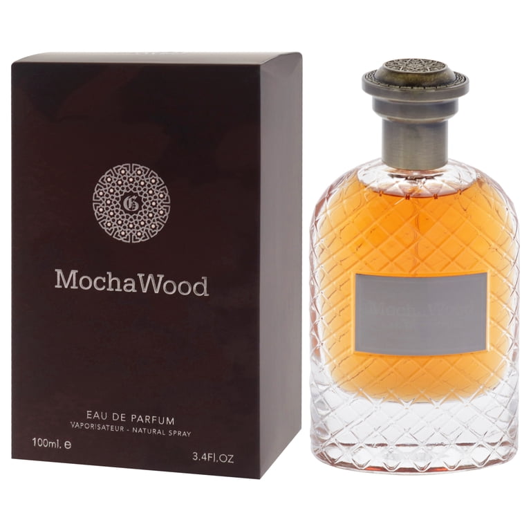 Fragrance World Mocha Wood Perfume, Amber Spicy Scent, 3.4 oz EDP