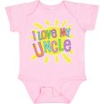 thumbnail image 3 of Inktastic I Love My Uncle Sun and Rainbow Letters Boys or Girls Baby Bodysuit, 3 of 5
