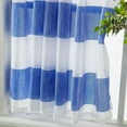 thumbnail image 4 of DOLITY Window Striped Short Valance Rod Pocket Curtains Kitchen _ 137x91.5cm Blue_ 137x91.5cm, 4 of 9