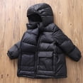 thumbnail image 6 of Otqutp Boys Girls Long Winter Down Coats Waterproof Hooded Quilted Puffer Jackets Lightweight Oversized Outerwear with Pocket, 6 of 9