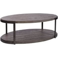 thumbnail image 3 of Liberty Furniture Industies, INC Modern View Oval Cocktail Table in Gauntlet Gray, 3 of 4