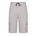 thumbnail image 5 of Xdegoge Cargo Shorts for Men Casual Summer Outdoor Relaxed Fit Shorts for Men Below Knee Length with Multi Pockets Elastic Waist Drawstring Lightweight Work Pants, 5 of 6
