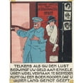 thumbnail image 2 of Henri Lankhout 12x14 Black Ornate Wood Framed Double Matted Museum Art Print Titled: Entrance to a Cinema with a Woman and a Porter (1921), 2 of 5