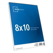 Mainstays 8 x 10 Front-Loading Picture Frames, White, Set of 6