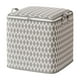 thumbnail image 2 of Bolsa de almacenamiento resistente | Organizador de algodón de gran tamaño 60x50x50cm con asas reforzadas, doble cremallera, impermeable, plegable, gran capacidad para mudanzas, ropa, edredones, gris, 2 of 8