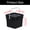 black 8L, variant on Square Bucket Pail with Handle and Lid All Purpose Pail for Outdoor Car Washing Home Kitchen Garage DIY Projects Paint Water