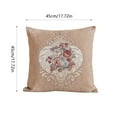 thumbnail image 3 of AuroraX Soft Throw Pillow Covers Decorative 18x18 Inch Khaki Pillow Covers Skin-Friendly Bohemian Indoor European Jacquard Cushion Cover Room,Livingroom Decor, 3 of 6